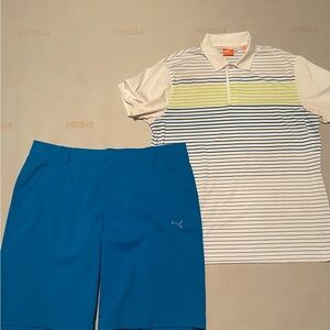 Puma golf set. Large shirt in size 36 shorts